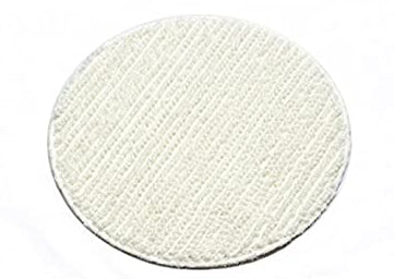 Textil-Pads weiss, ohne abrasive Streifen, 43 cm
