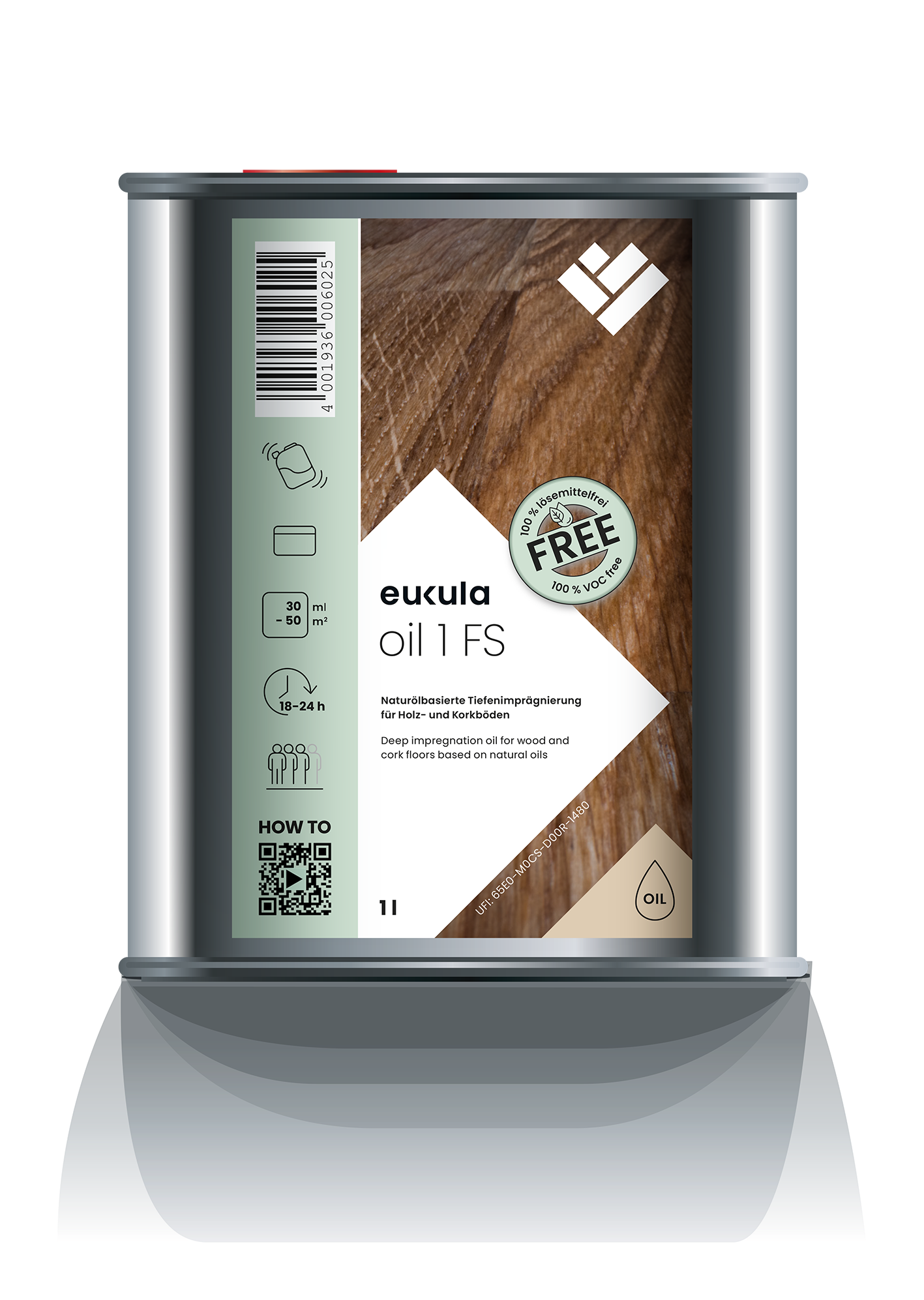 Eukula oil 1 FS 2.5l extra matt