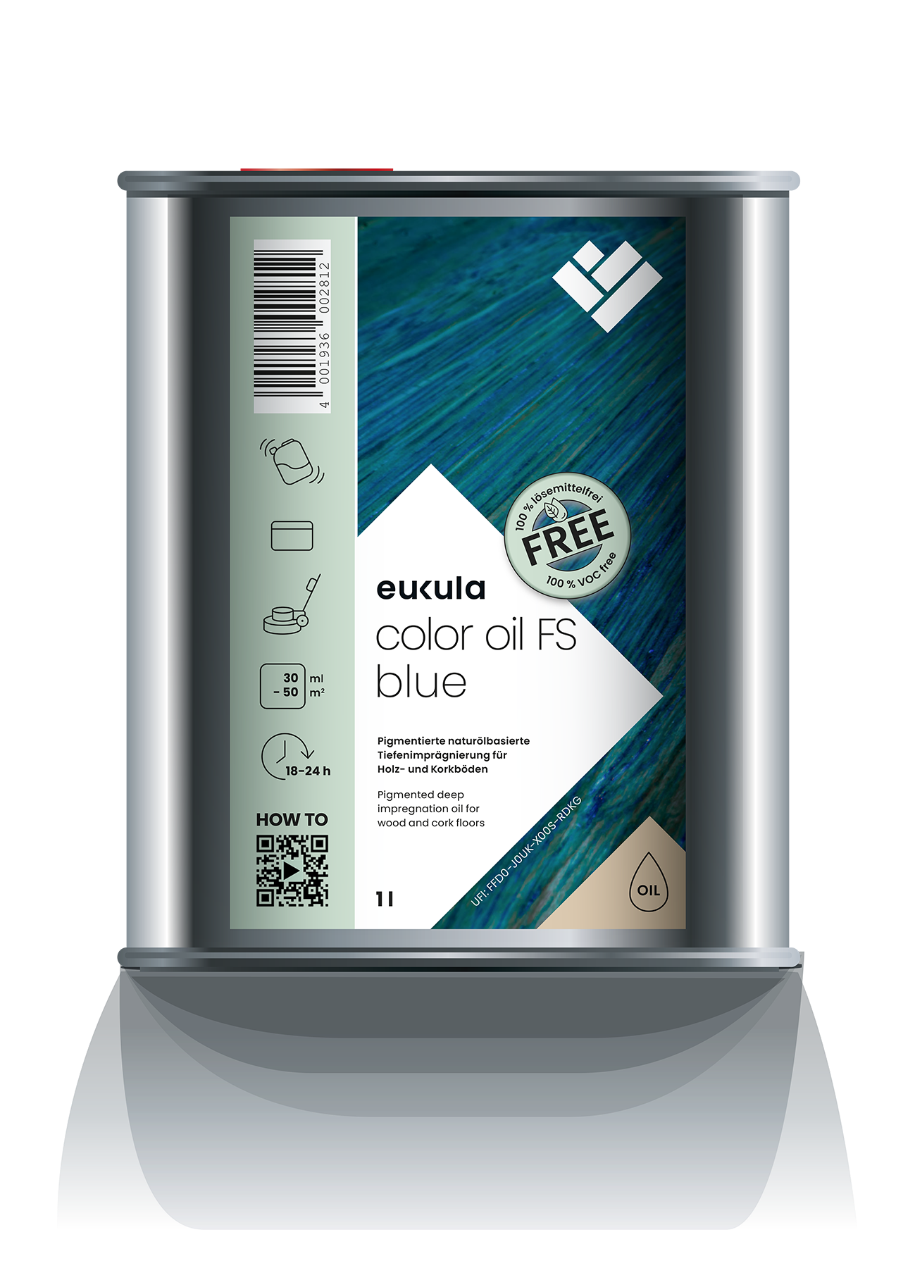 Euku Color Oil FS blau, 1 lt