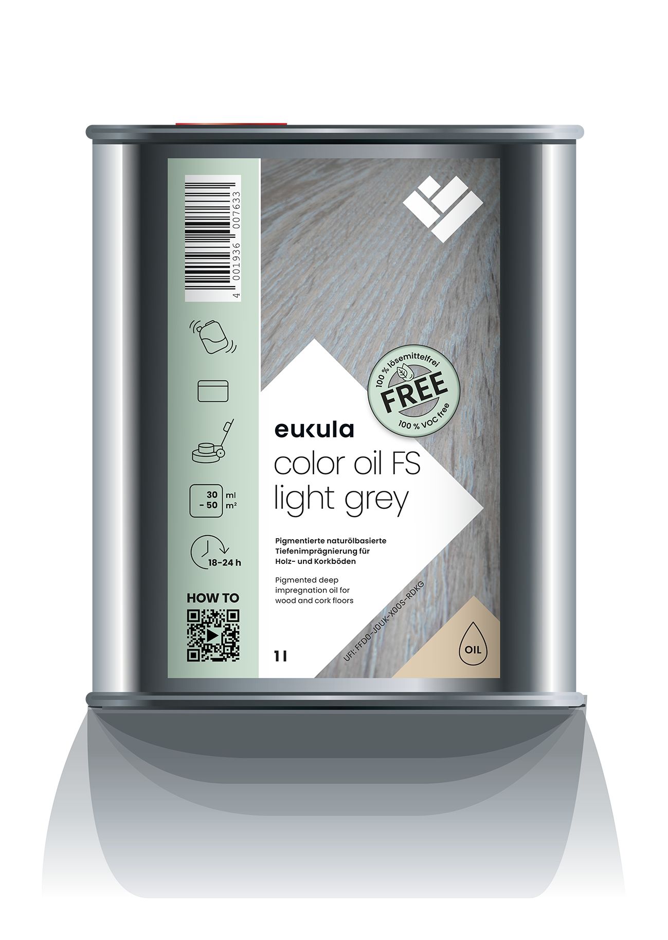 Euku Color oil FS Lichtgrau 1l