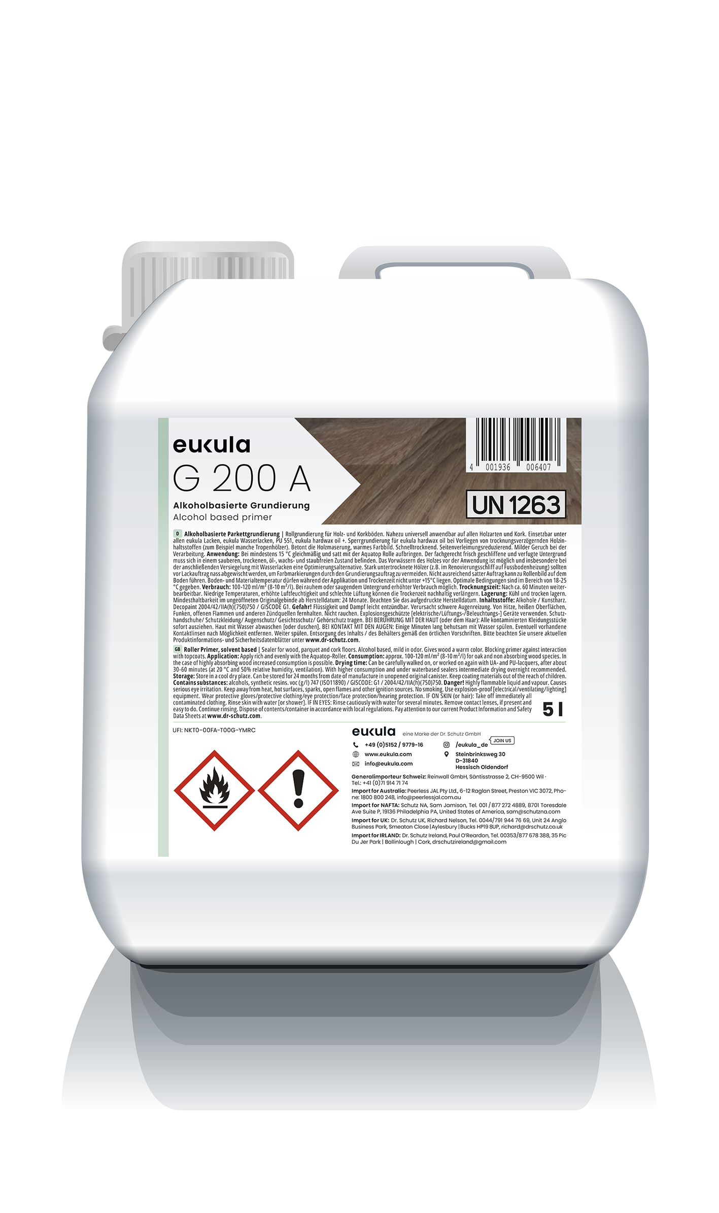 Eukula G 200 A  (Grundlack alkoholbasiert) 5l