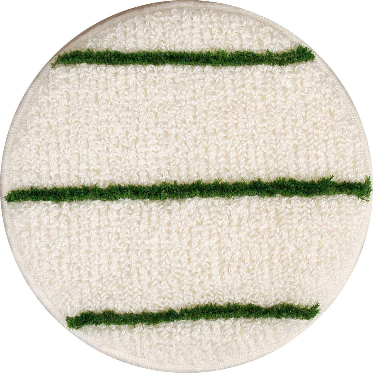 Textil-Pads weiss-grün, mit abrasiven Streifen, 43