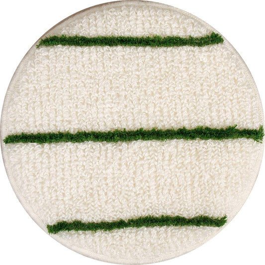 Textil-Pads weiss-grün, mit abrasiven Streifen, 43