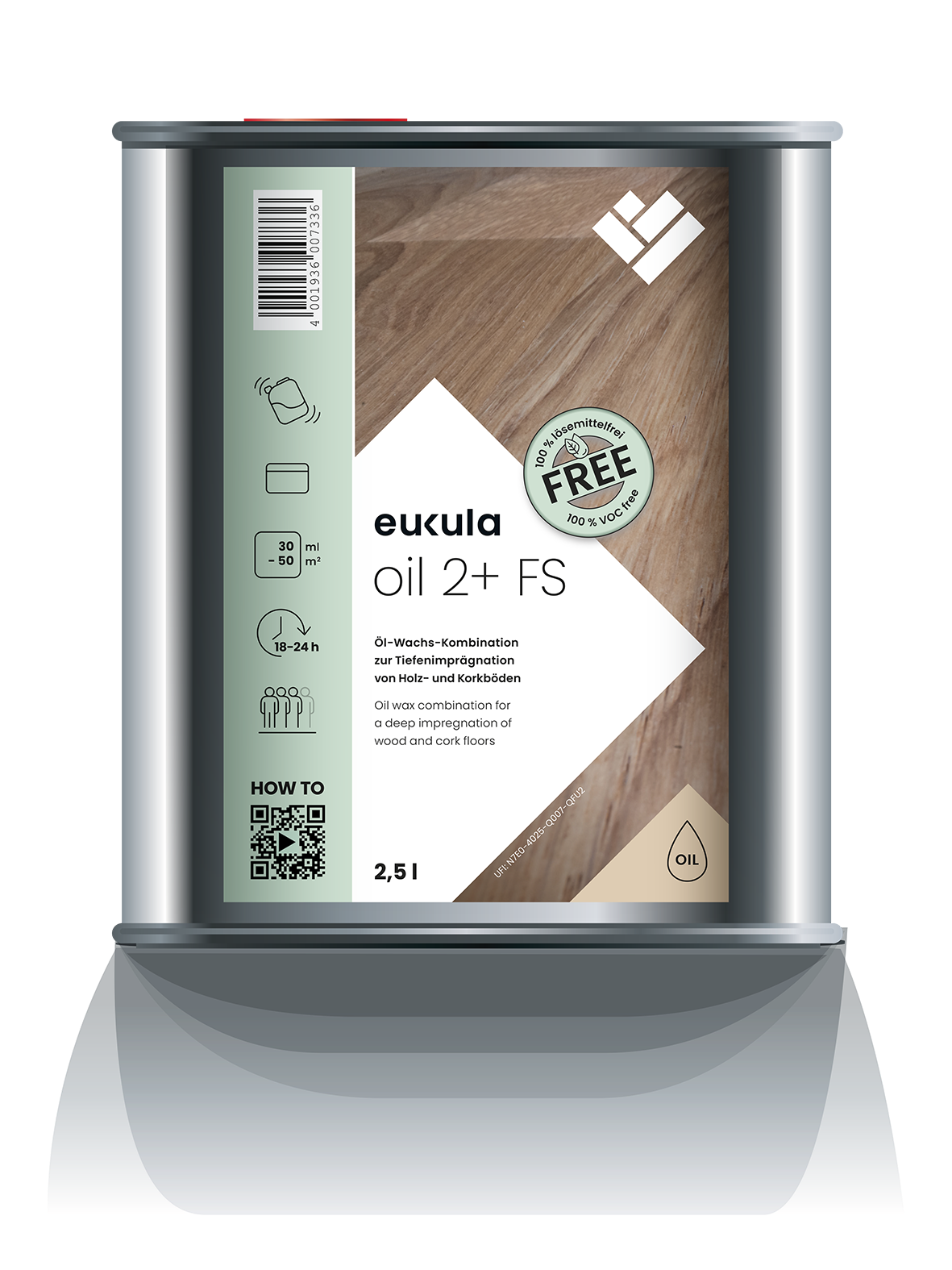 Eukula oil 2 plus FS  2.5l seidenmatt