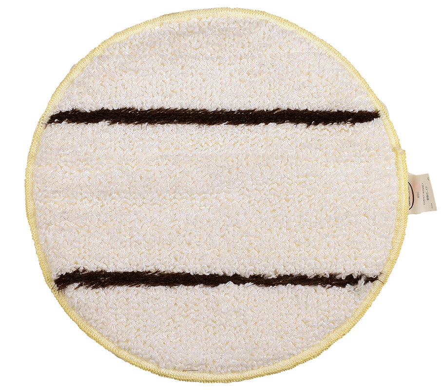 Textil-Pads weiss-braun,  stark abrasiv, 43 cm