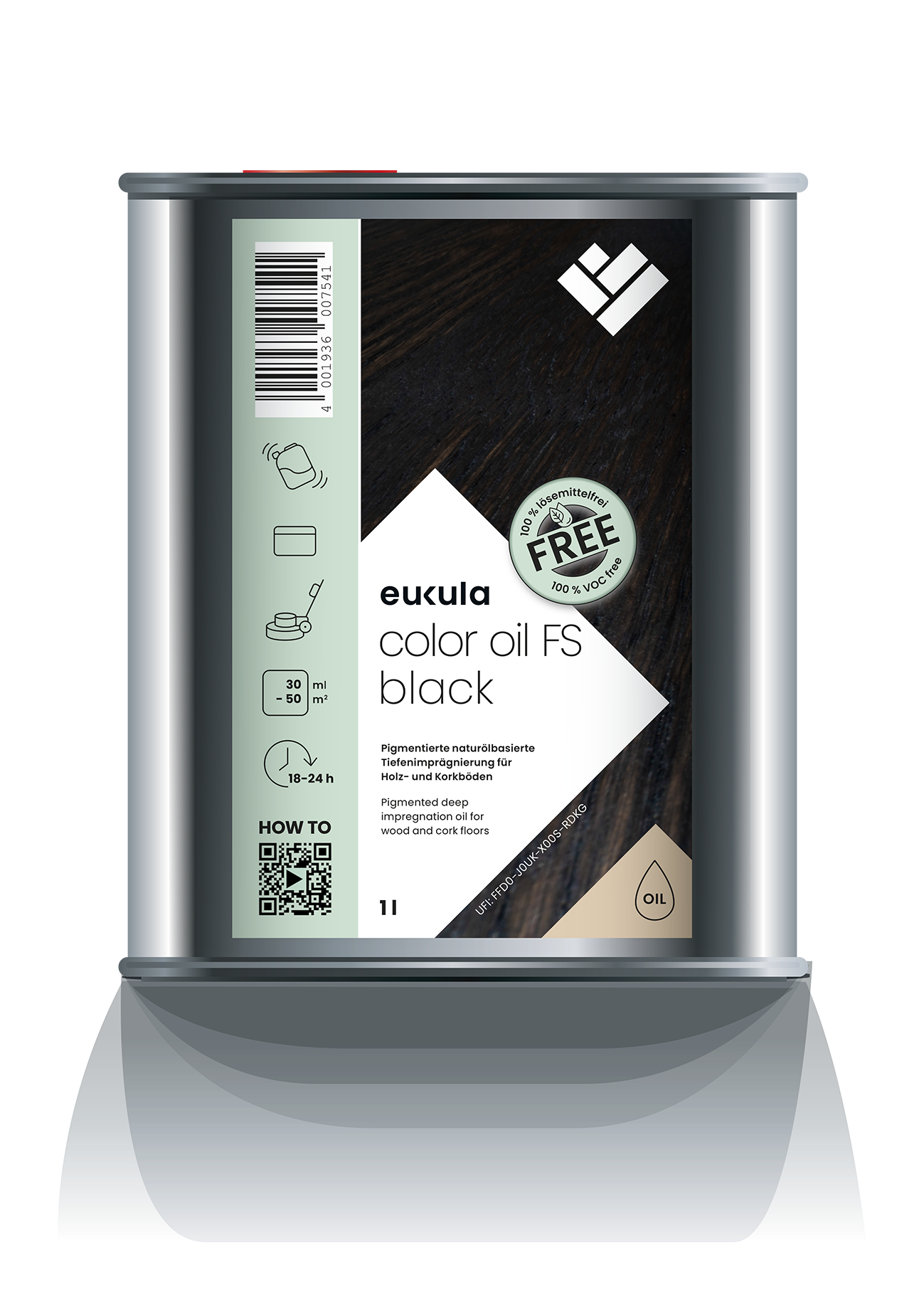 Euku Color oil FS schwarz 1l