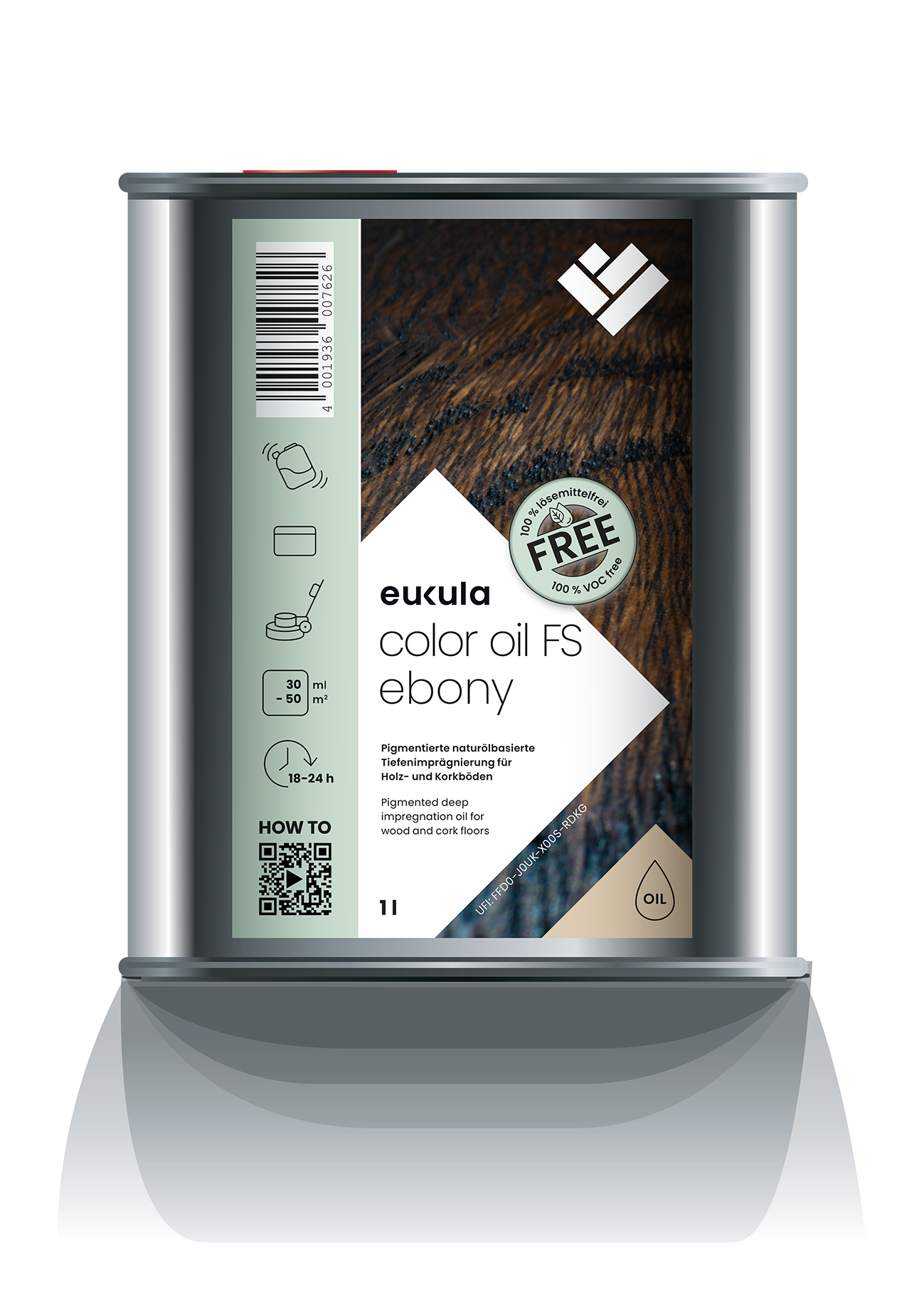 Eukula Color Oil FS Ebenholz 1l