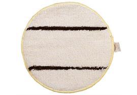 Textilpad weiss - braun (für Nadelfilz) Ø15cm