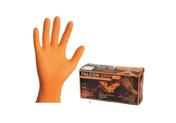 Falcon Grip HI-Vis, gants nitrile extra forts /L
