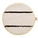pad textile avec des bandes abrasive (blanc-brun) 43 cm
